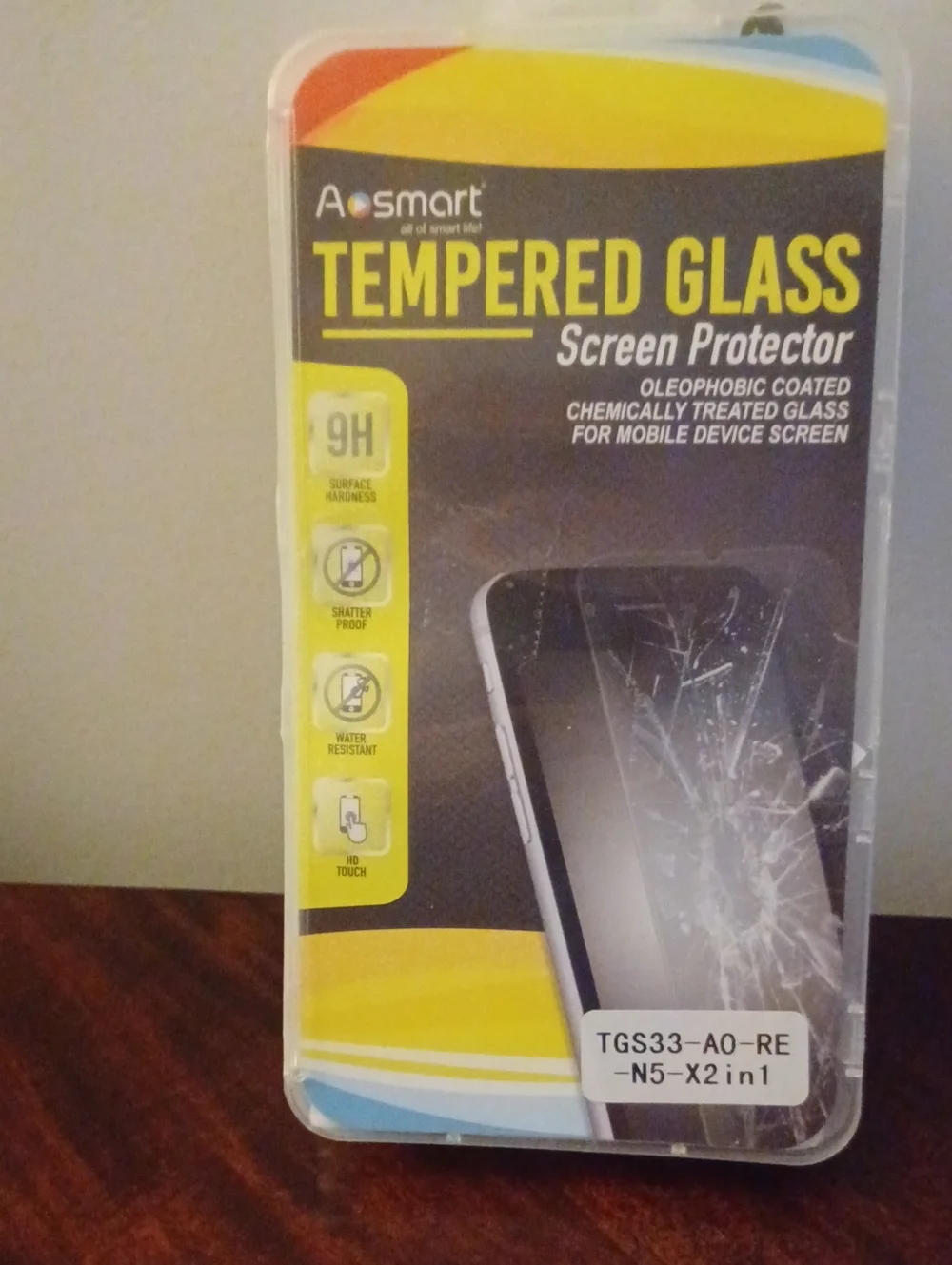 Yellow Tempered Glass Screen Protector - Anti-Fingerprint, Shatter Resistant